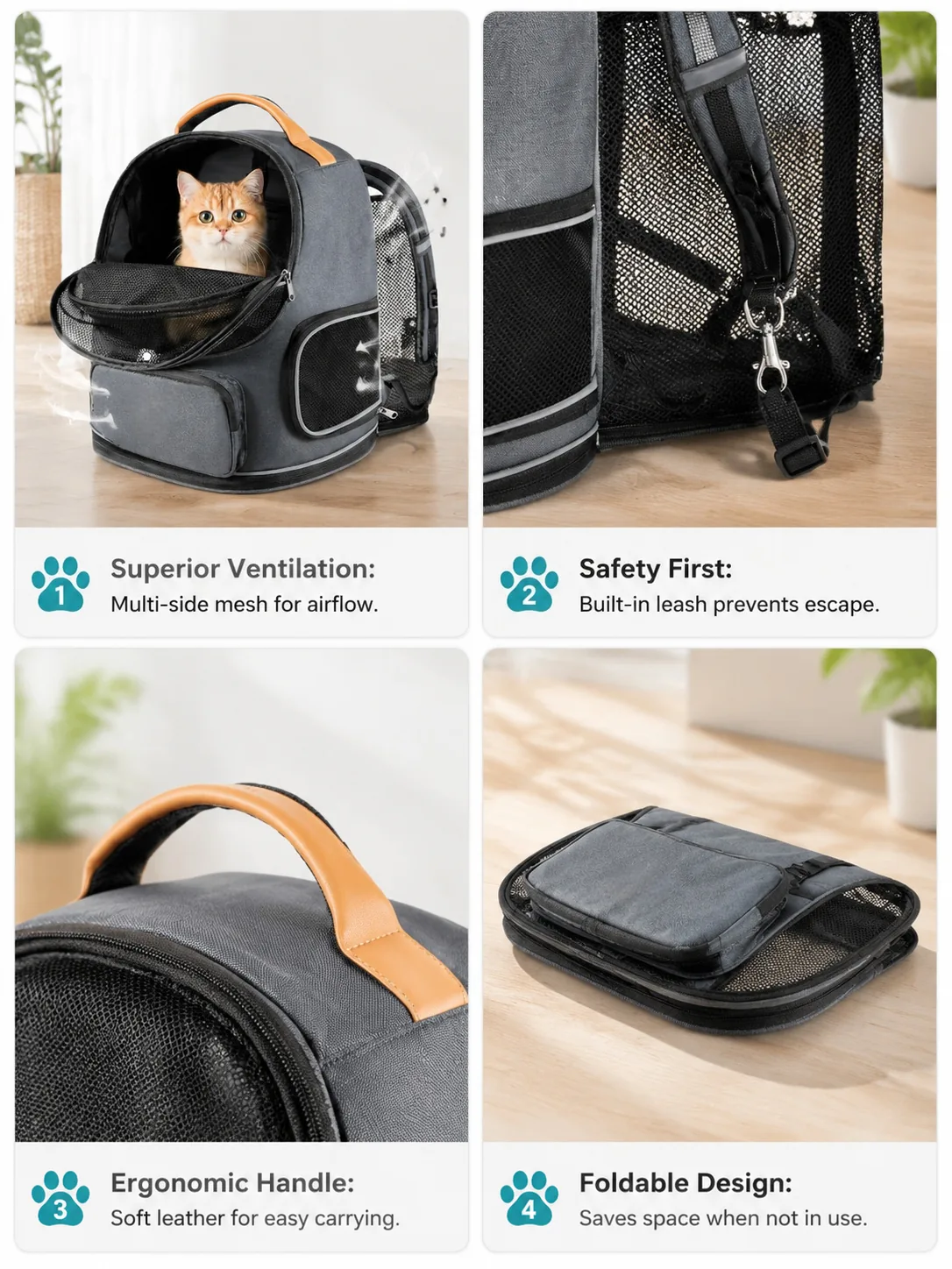 Custom Cat Carrier Backpack Supplier