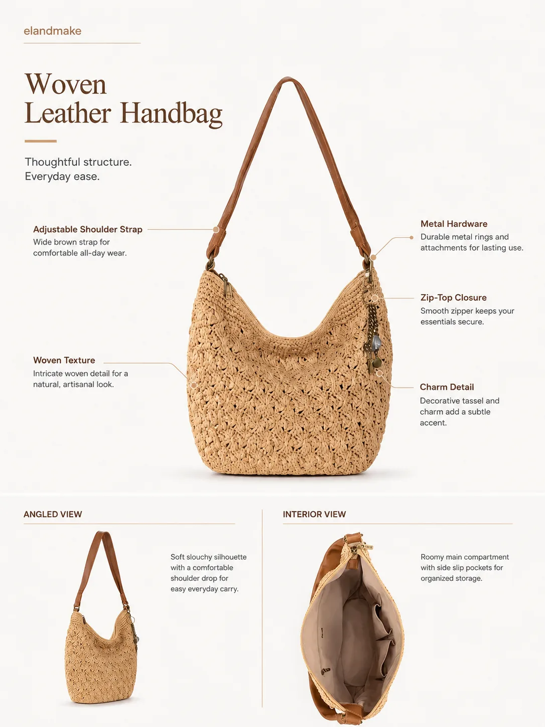 paper straw hobo handbag manufacturer